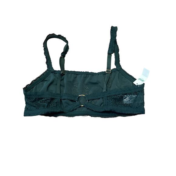 NWT Aerie Large Green Lace Bralette - Picture 3 of 3
